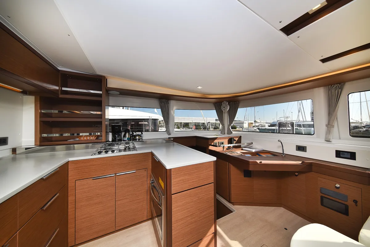 Galley of MAJESTIC, a Lagoon 46 catamaran at Općina Sukošan, Croatia