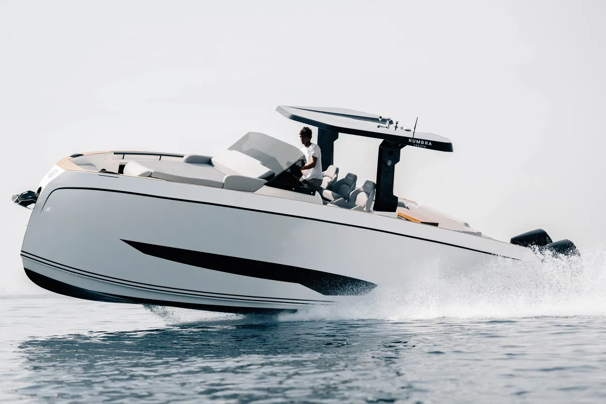 Exterior view of Origami, a Gulet Motorboat motorboat at Palma de Mallorca, Spain