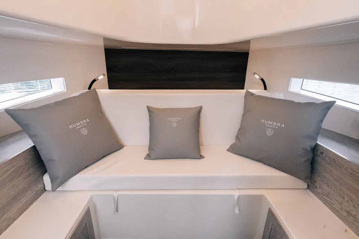 Salon of Origami, a Gulet Motorboat motorboat at Palma de Mallorca, Spain