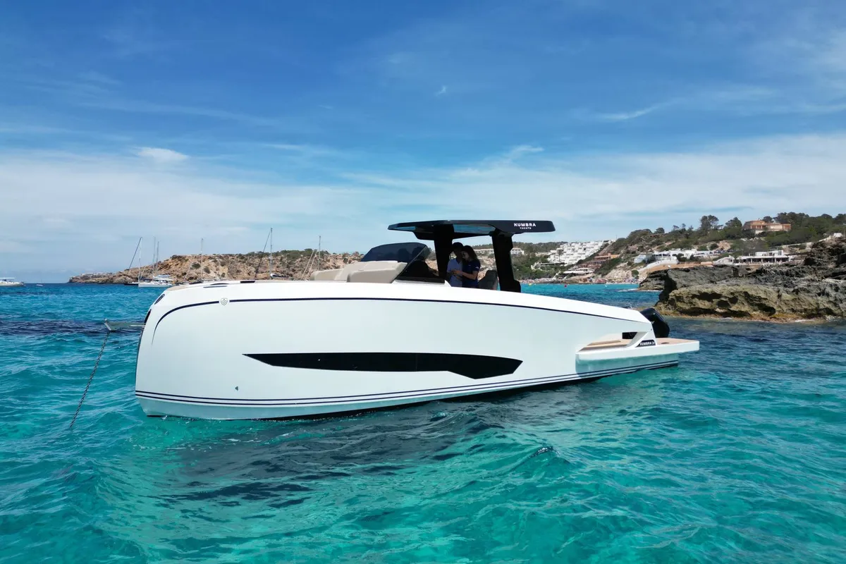 Exterior view of Origami, a Gulet Motorboat motorboat at Palma de Mallorca, Spain