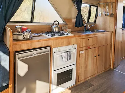 Galley of Cirrus B - Budget 3, a Gulet Cirrus B motorboat at Portiragnes, France