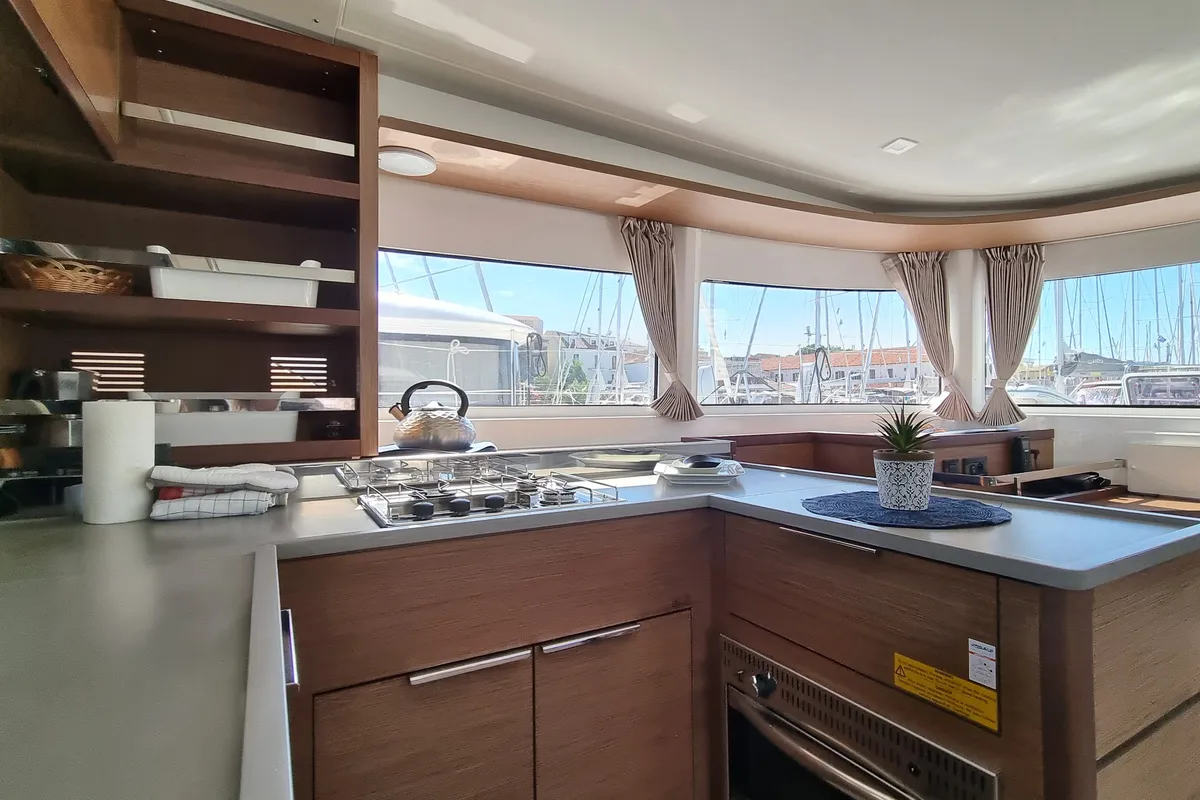 Magic Point, a Lagoon 46 catamaran at Split, Croatia