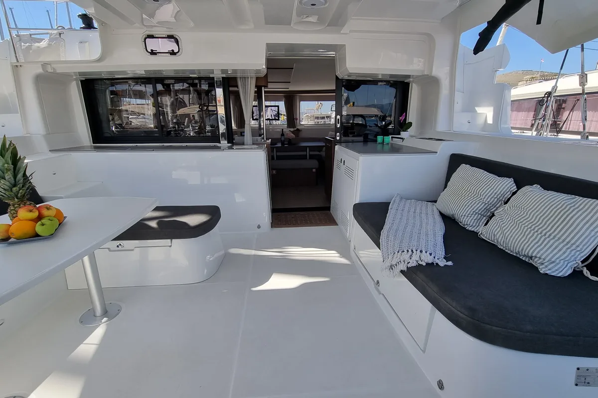 Magic Point, a Lagoon 46 catamaran at Split, Croatia