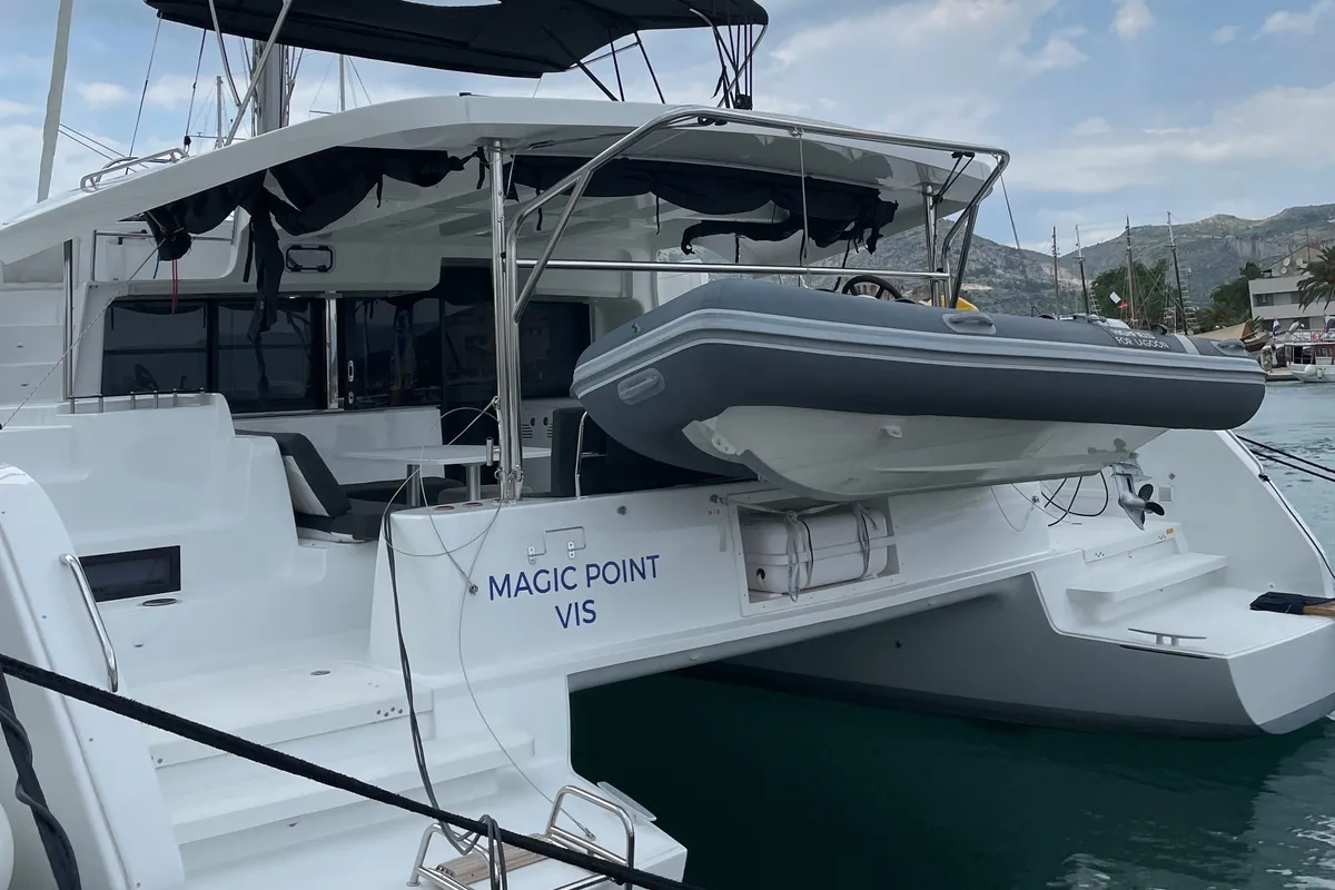 Magic Point, a Lagoon 46 catamaran at Split, Croatia