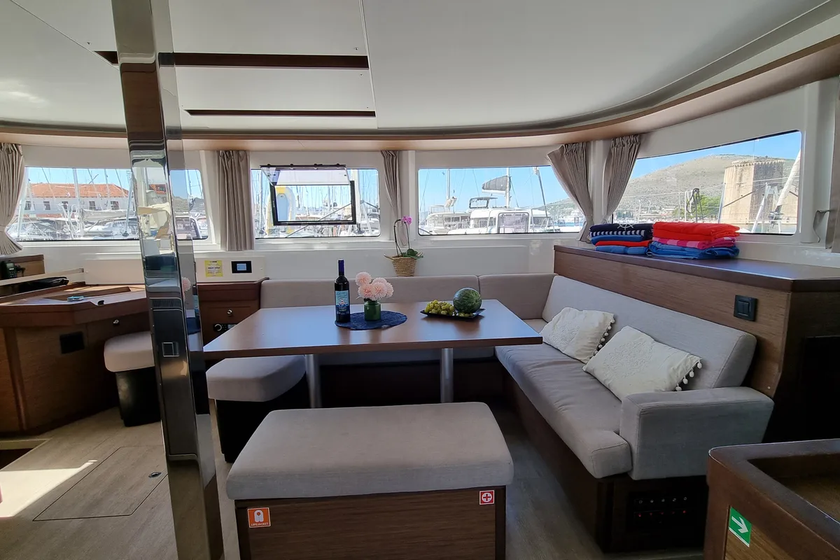 Magic Point, a Lagoon 46 catamaran at Split, Croatia