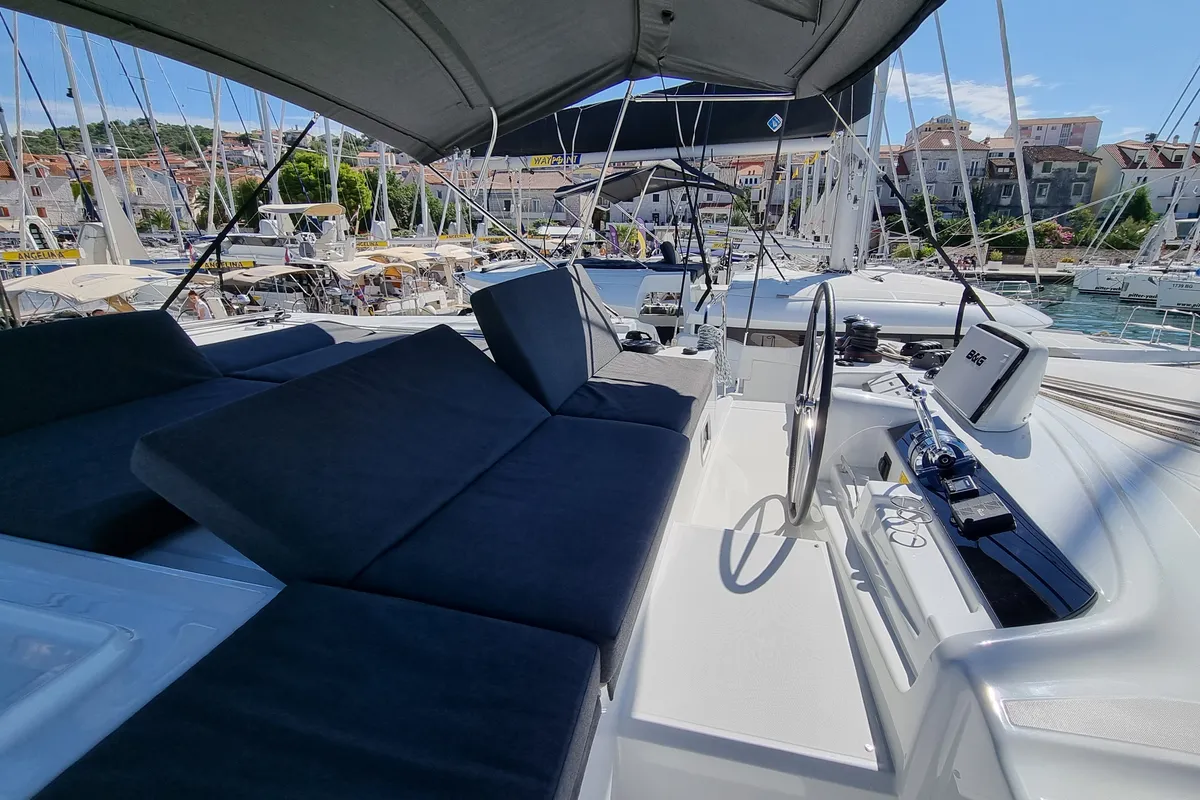 Magic Point, a Lagoon 46 catamaran at Split, Croatia