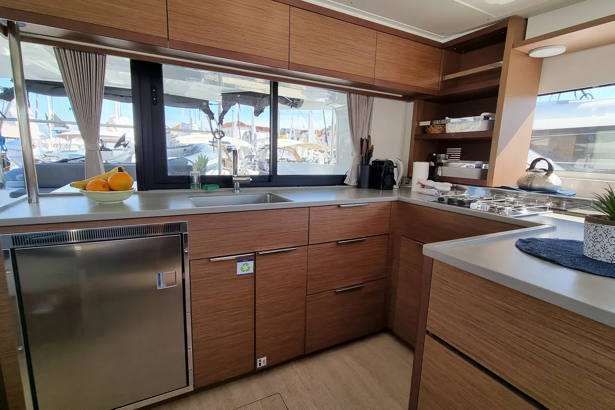 Magic Point, a Lagoon 46 catamaran at Split, Croatia