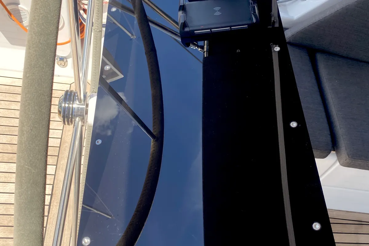 Shadow of the wind, a Hanse 460 sailboat at Kaštela, Croatia