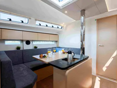Galley of Mare Sol, a Hanse 410 sailboat at Grad Šibenik, Croatia