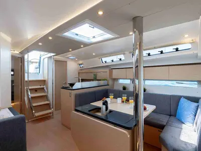 Salon of Mare Sol, a Hanse 410 sailboat at Grad Šibenik, Croatia
