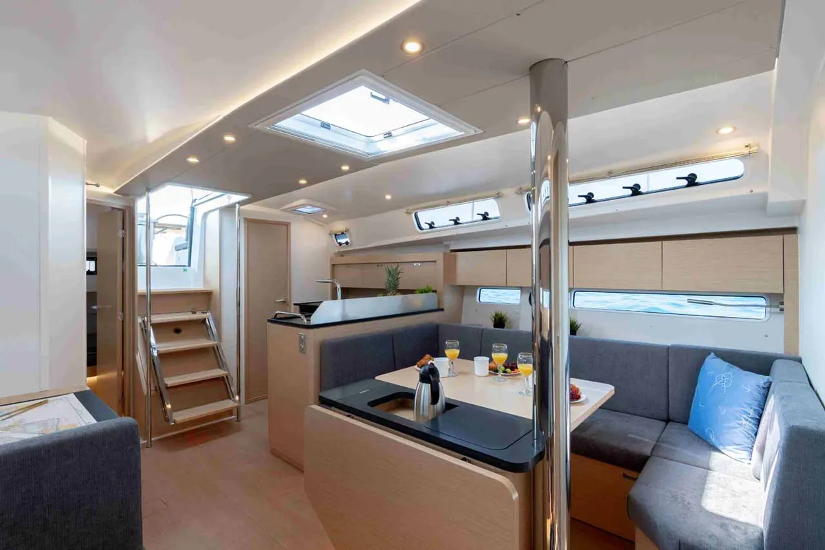 Salon of Mare Sol, a Hanse 410 sailboat at Grad Šibenik, Croatia