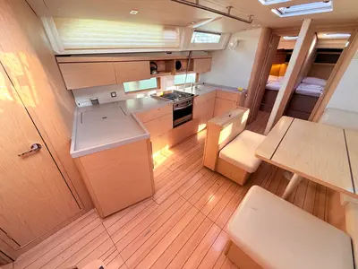 Galley of Sara, a Beneteau Oceanis 46.1 sailboat at Općina Sukošan, Croatia