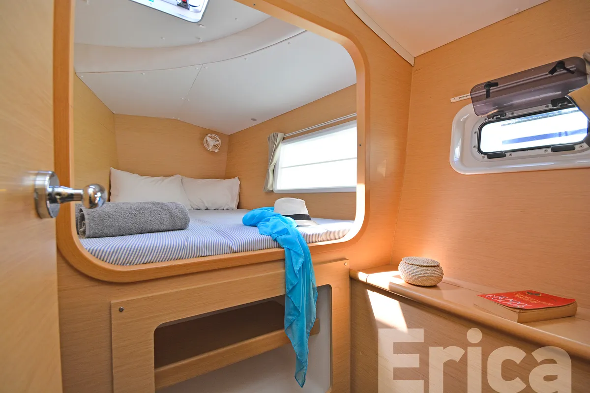 Cabin on Erica, a Lagoon 380 S2 catamaran at Kos, Greece
