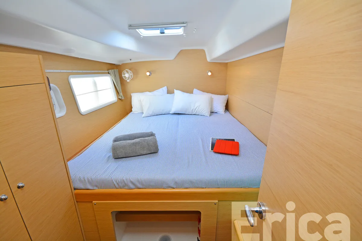 Cabin on Erica, a Lagoon 380 S2 catamaran at Kos, Greece