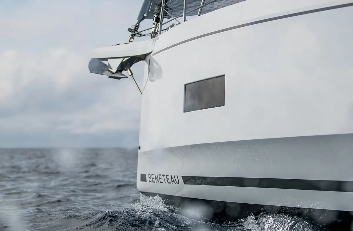 Exterior view of Dinamica, a Beneteau Oceanis 40.1 sailboat at San Vincenzo, Italy