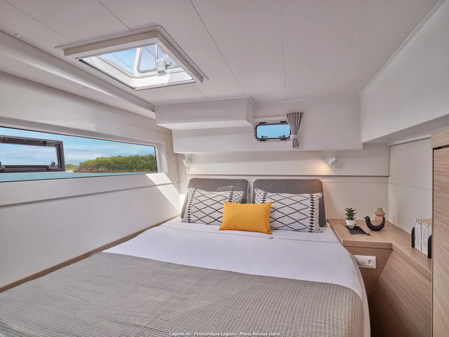 Cabin on LINDA, a Lagoon 40 catamaran at Split, Croatia