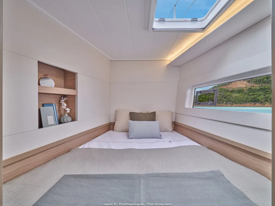 Cabin on LINDA, a Lagoon 40 catamaran at Split, Croatia