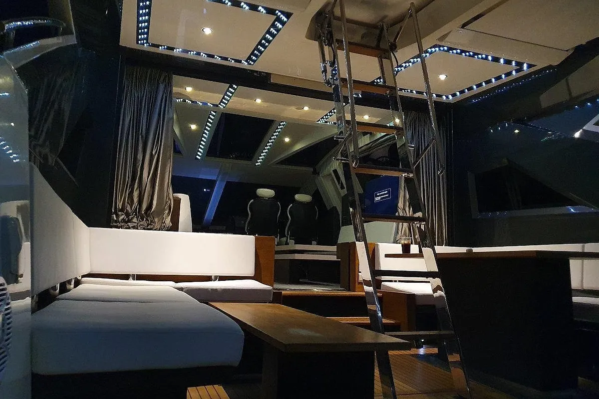 Obsession two, a Galeon 700 motor yacht at Novi Vinodolski, Croatia