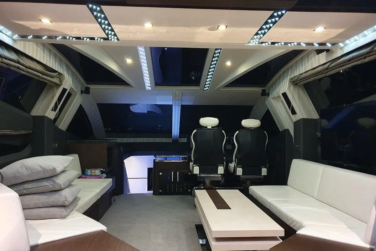Obsession two, a Galeon 700 motor yacht at Novi Vinodolski, Croatia