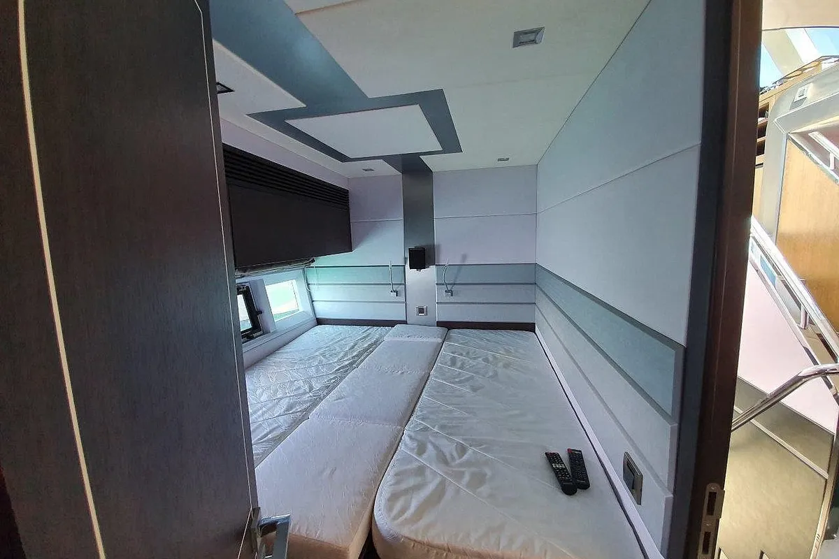 Obsession two, a Galeon 700 motor yacht at Novi Vinodolski, Croatia