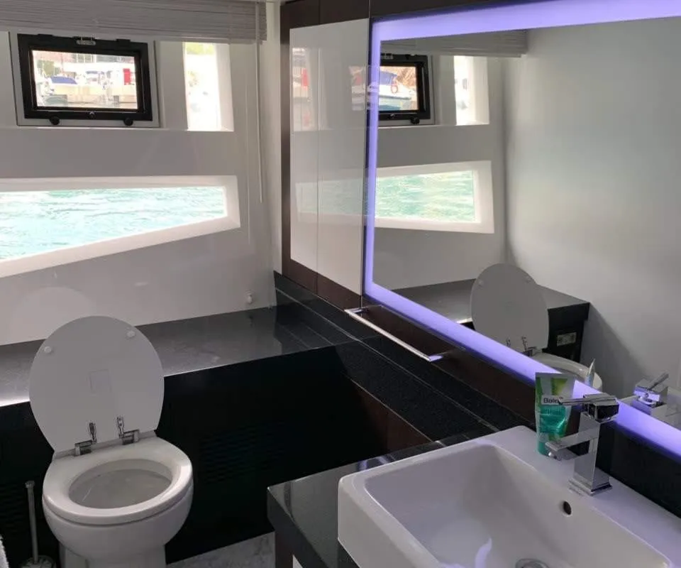 Obsession two, a Galeon 700 motor yacht at Novi Vinodolski, Croatia