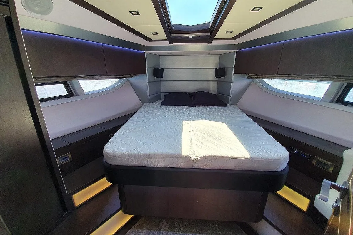Obsession two, a Galeon 700 motor yacht at Novi Vinodolski, Croatia