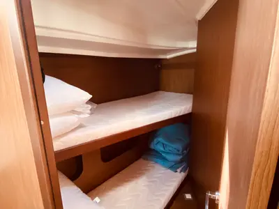 Cabin on Yello (Pax 10), a Beneteau Oceanis 40.1 sailboat at Municipal Unit of Lefkada, Greece