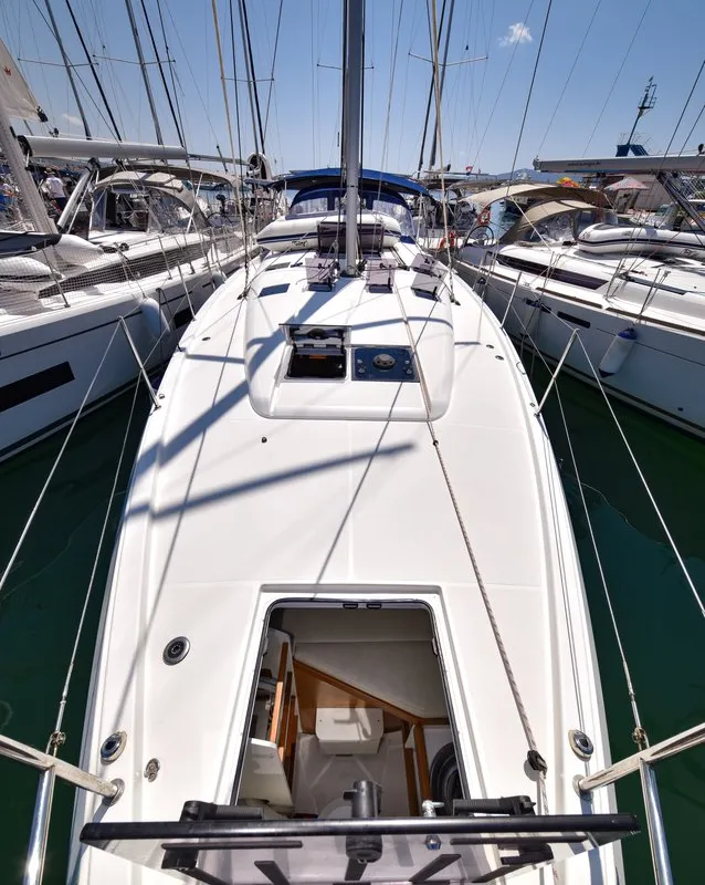 Swannabe, a Jeanneau Sun Odyssey 490 sailboat at Općina Sukošan, Croatia