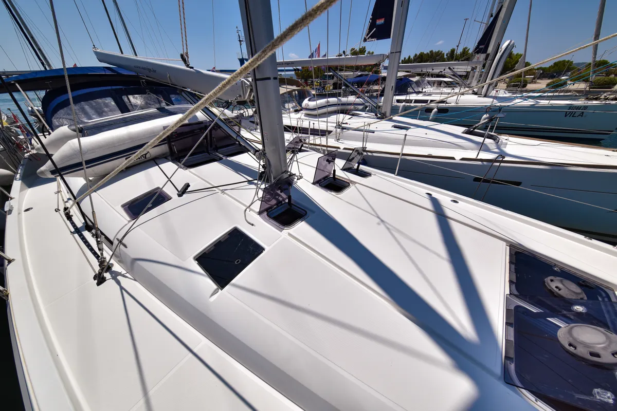 Swannabe, a Jeanneau Sun Odyssey 490 sailboat at Općina Sukošan, Croatia