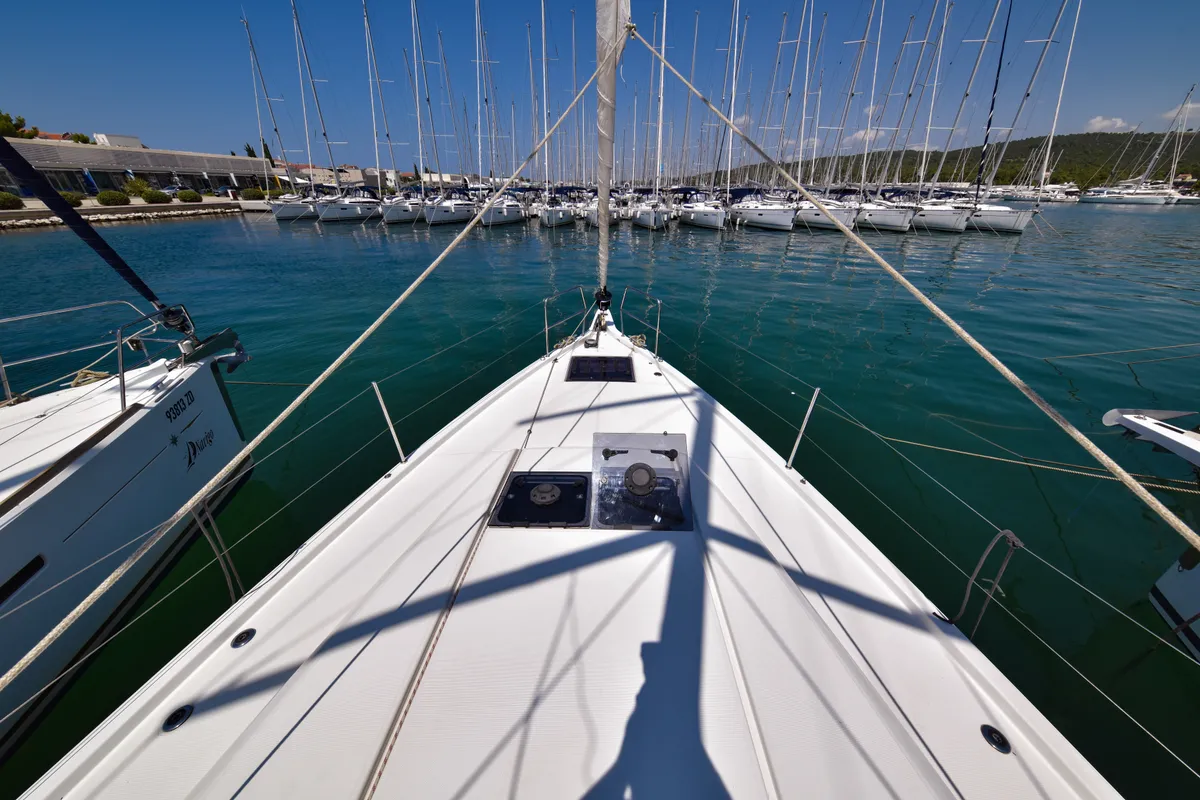 Swannabe, a Jeanneau Sun Odyssey 490 sailboat at Općina Sukošan, Croatia