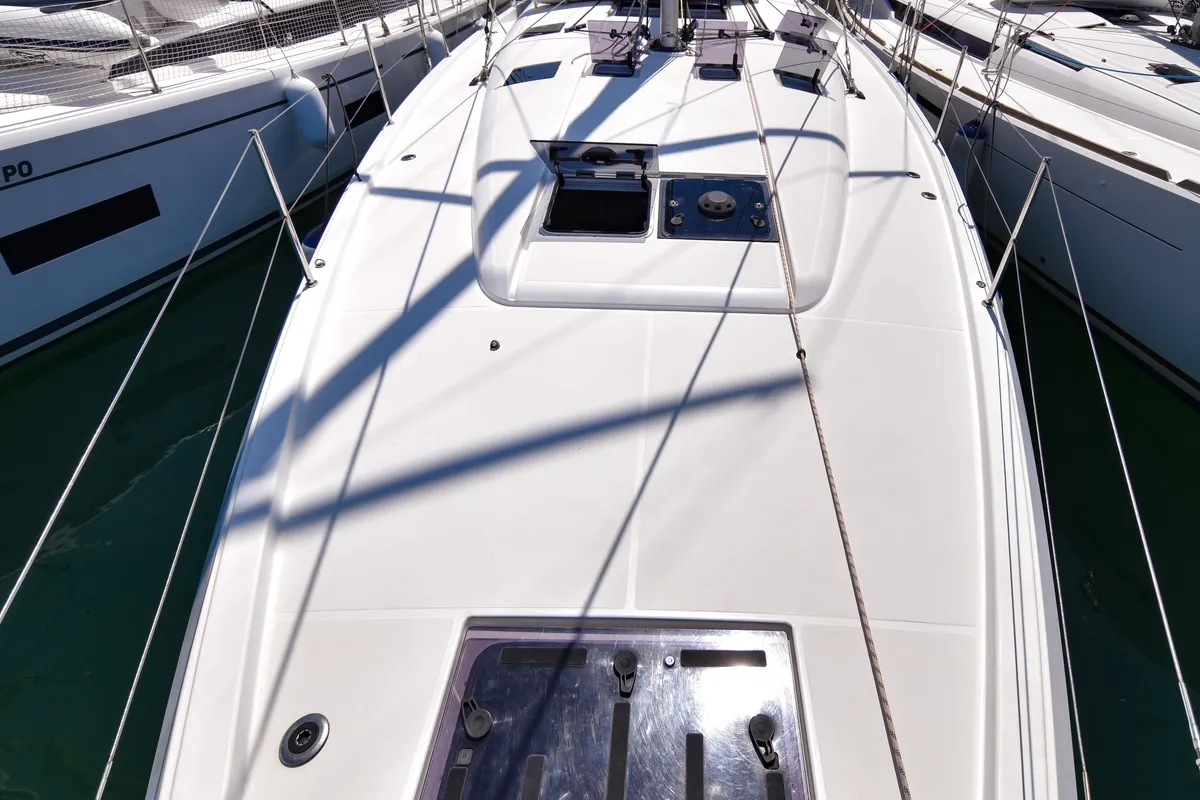 Swannabe, a Jeanneau Sun Odyssey 490 sailboat at Općina Sukošan, Croatia