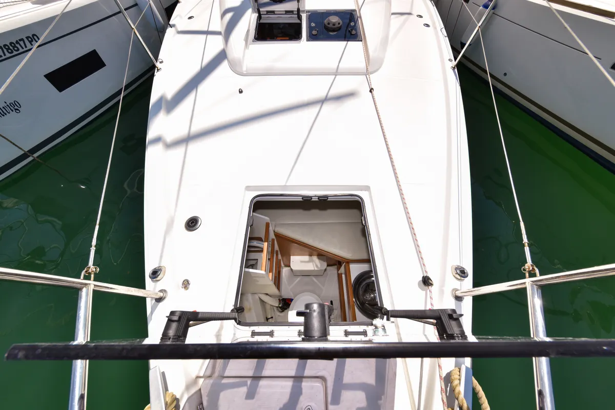 Swannabe, a Jeanneau Sun Odyssey 490 sailboat at Općina Sukošan, Croatia
