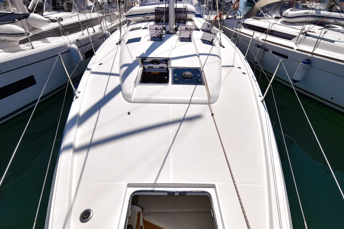 Swannabe, a Jeanneau Sun Odyssey 490 sailboat at Općina Sukošan, Croatia