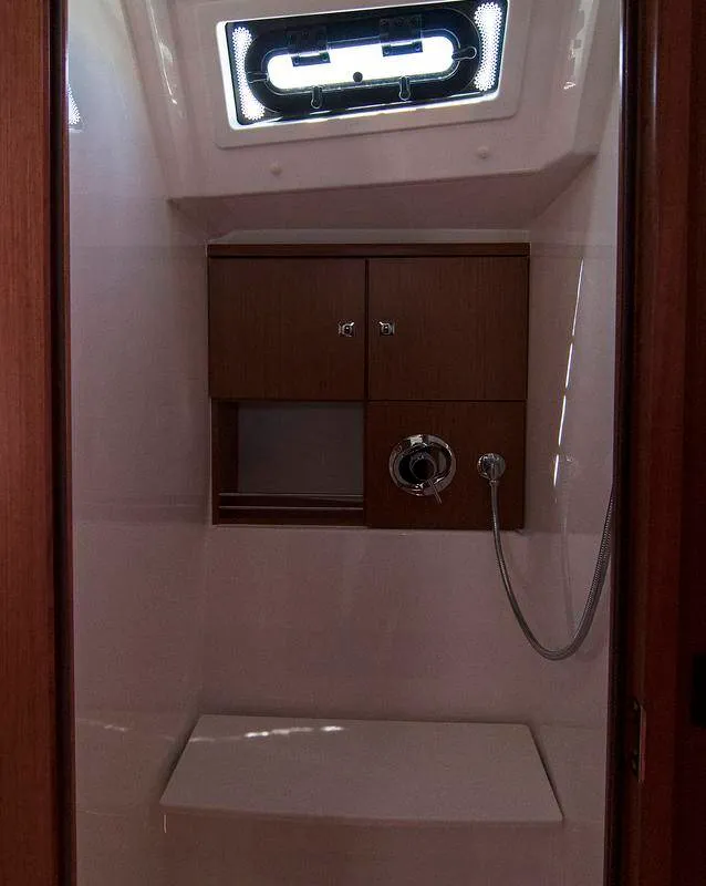 Head on Adria Kristina, a Bavaria Cruiser 46 sailboat at Split, Croatia