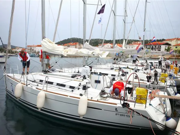 Exterior view of Capricorn, a Beneteau First 35 sailboat at Jezera, Croatia