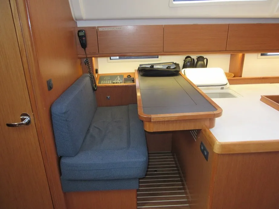 Salon of Wild Horse, a Bavaria 51 Cruiser sailboat at Gdańsk, Poland