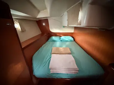 Cabin on Viento, a Beneteau Oceanis 46 sailboat at Fethiye, Turkey
