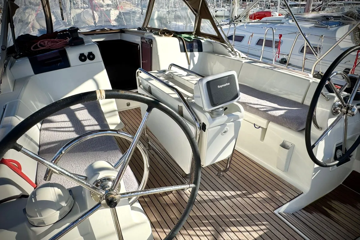 Viento, a Beneteau Oceanis 46 sailboat at Fethiye, Turkey