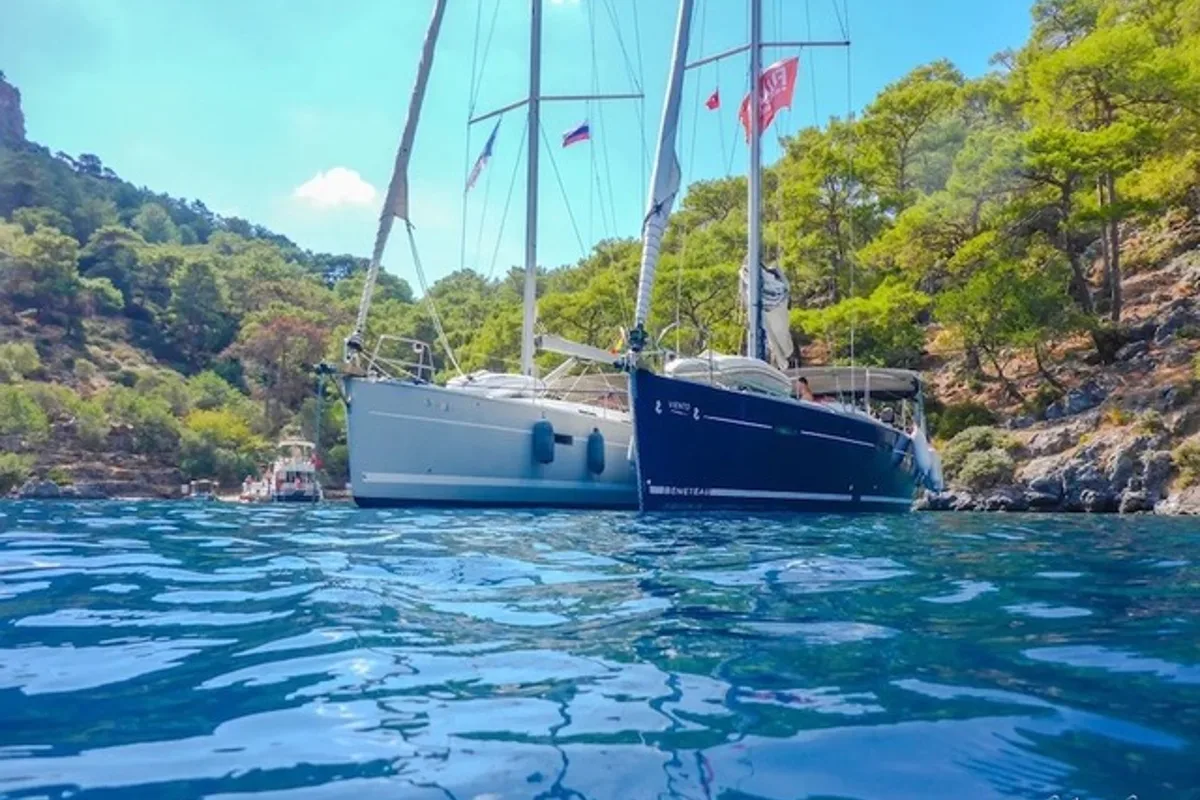 Viento, a Beneteau Oceanis 46 sailboat at Fethiye, Turkey