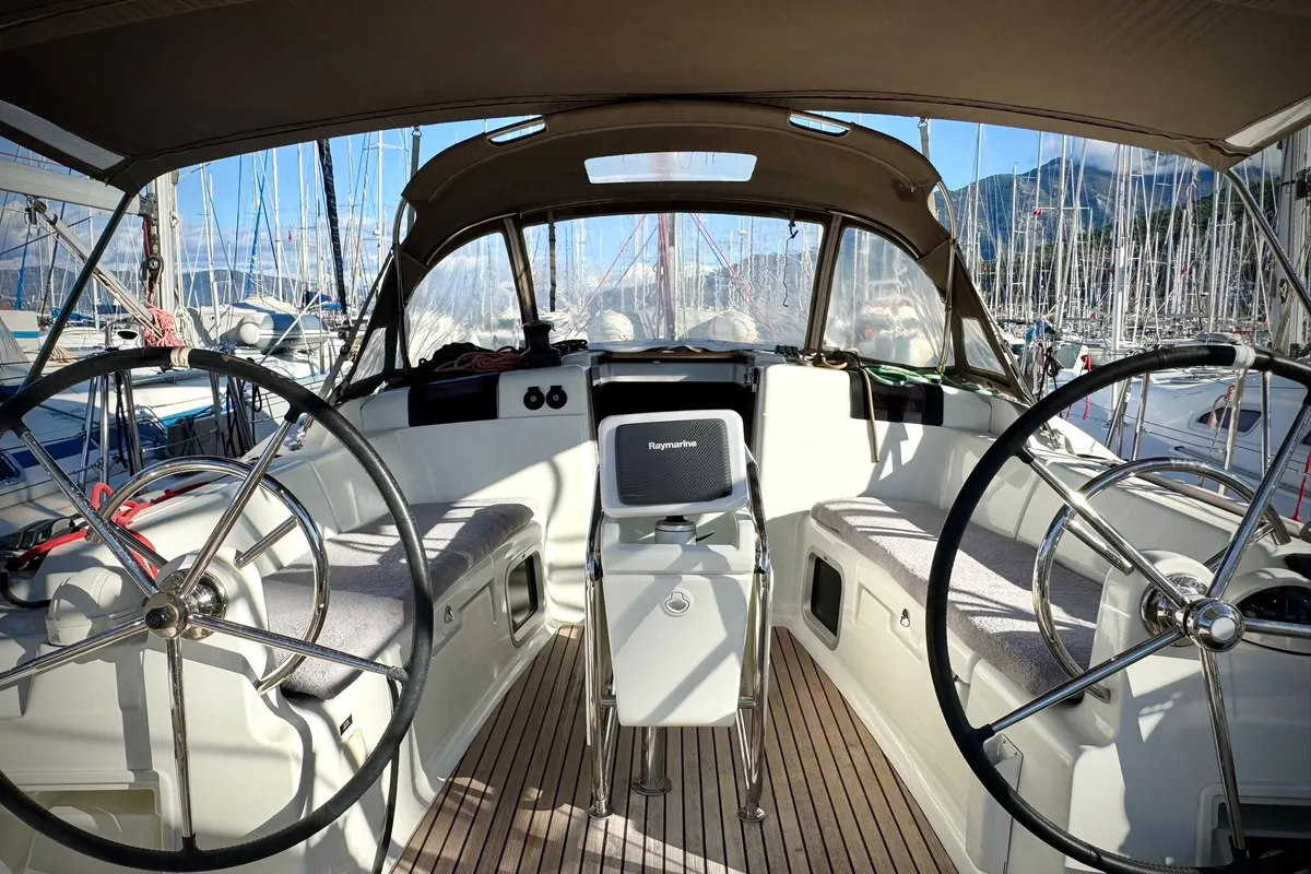 Viento, a Beneteau Oceanis 46 sailboat at Fethiye, Turkey