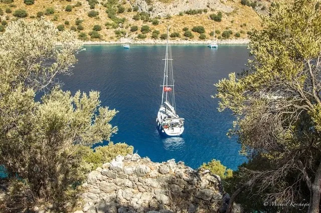 Viento, a Beneteau Oceanis 46 sailboat at Fethiye, Turkey