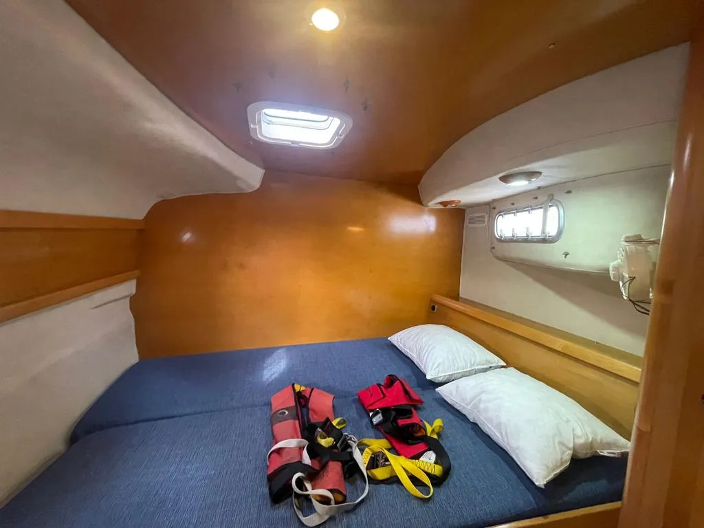 Alboran Cachaça (Cabo Verde), a Fountaine Pajot Bahia 46 catamaran at Murdeira, Cape Verde