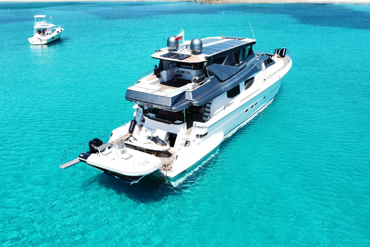 Prime, a Posillipo Technema 98 motor yacht at Cannigione, Italy