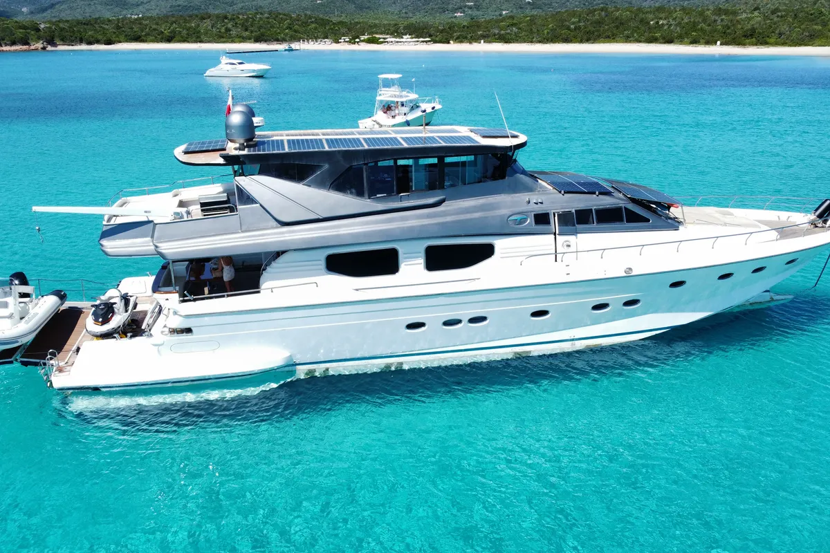 Prime, a Posillipo Technema 98 motor yacht at Cannigione, Italy