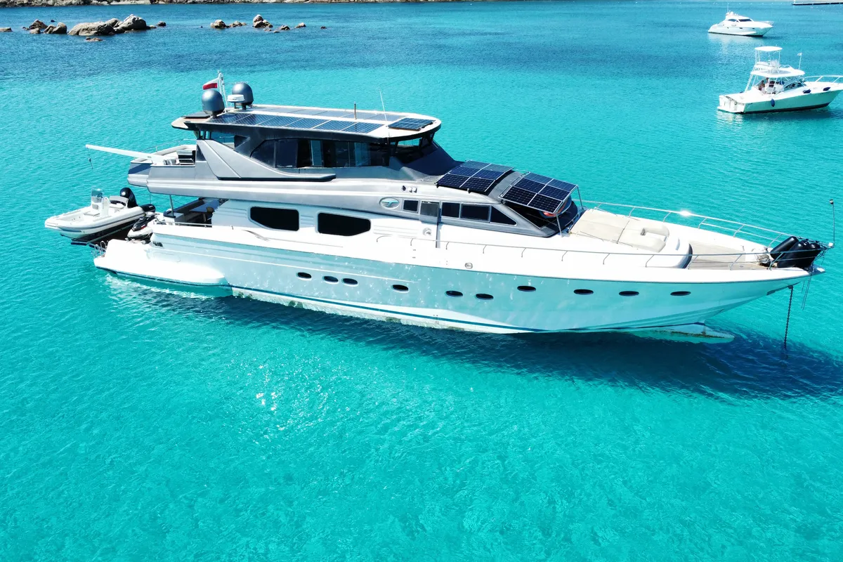 Prime, a Posillipo Technema 98 motor yacht at Cannigione, Italy