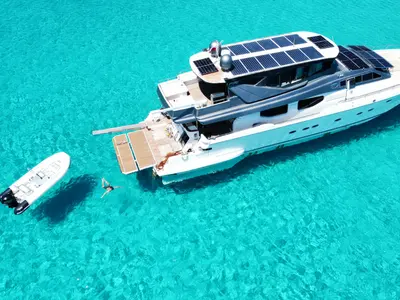 Prime, a Posillipo Technema 98 motor yacht at Cannigione, Italy