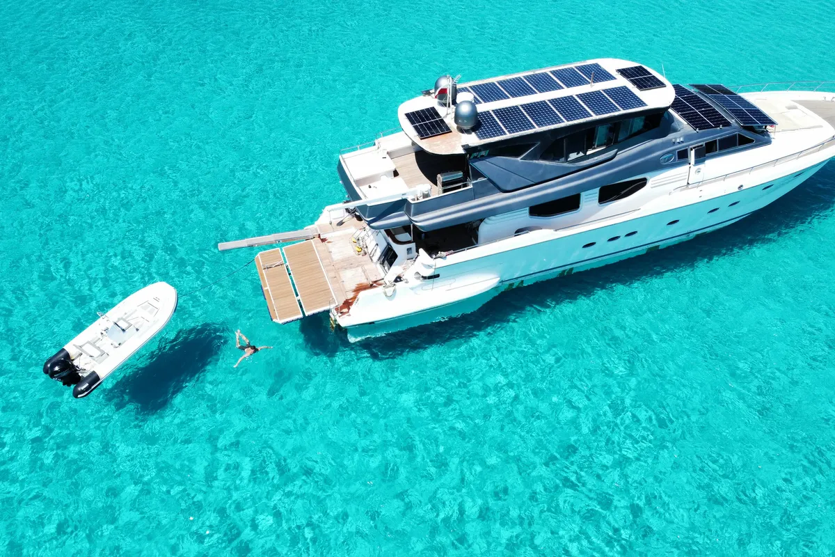 Prime, a Posillipo Technema 98 motor yacht at Cannigione, Italy