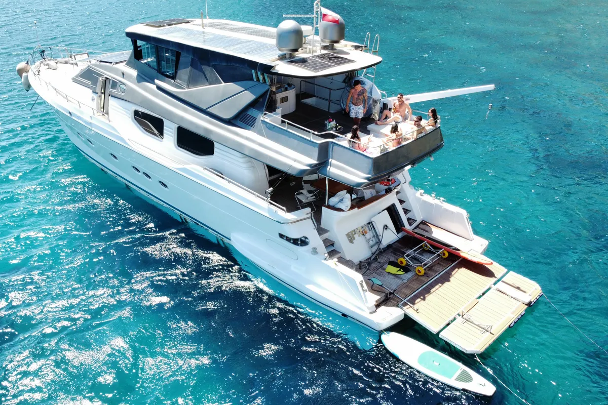 Prime, a Posillipo Technema 98 motor yacht at Cannigione, Italy