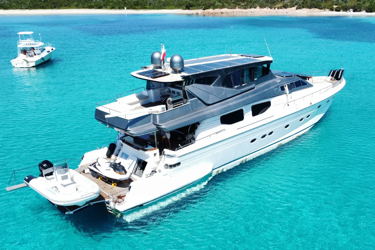 Prime, a Posillipo Technema 98 motor yacht at Cannigione, Italy