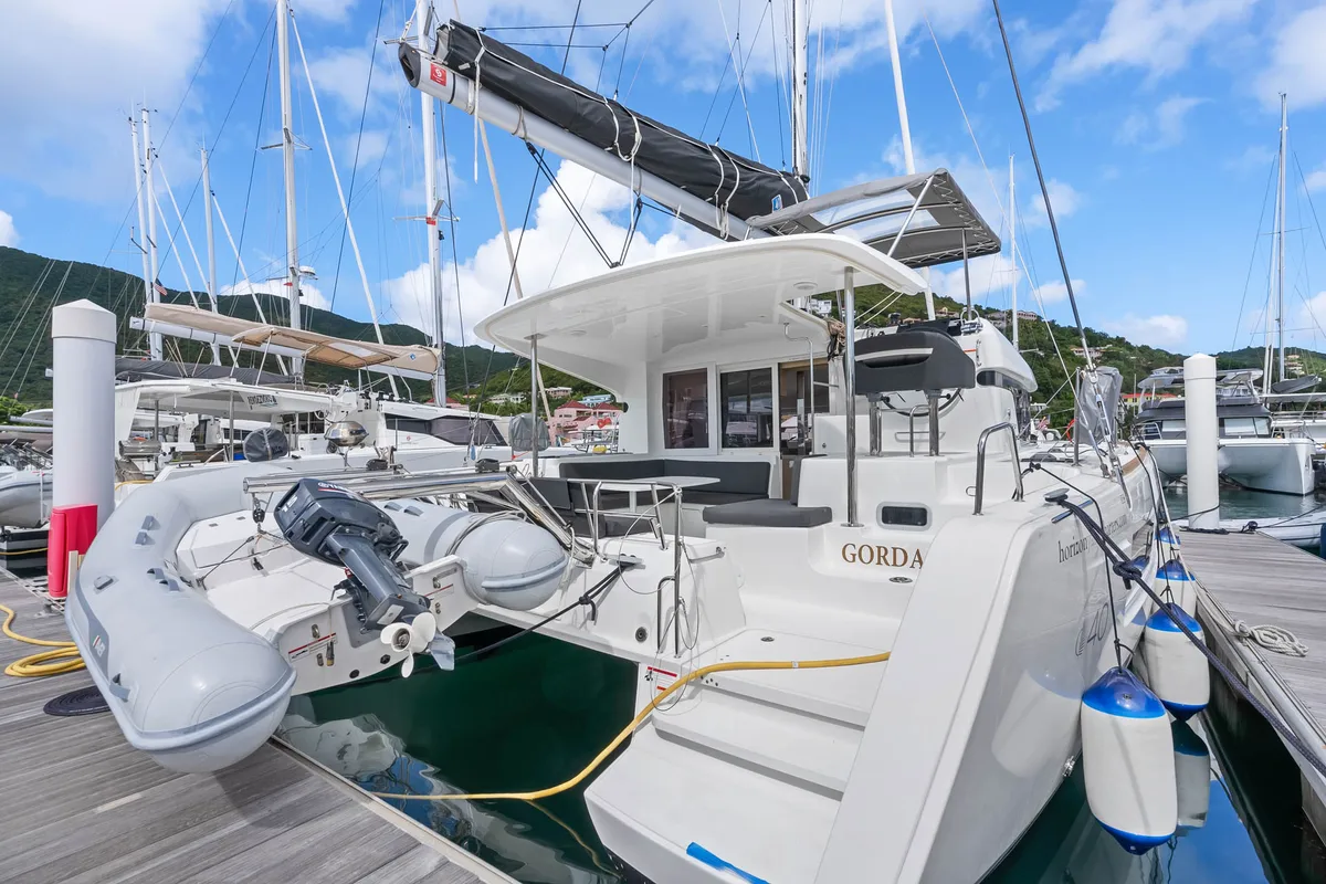 Oasis, a Lagoon 40 OW catamaran at Road Town, British Virgin Islands